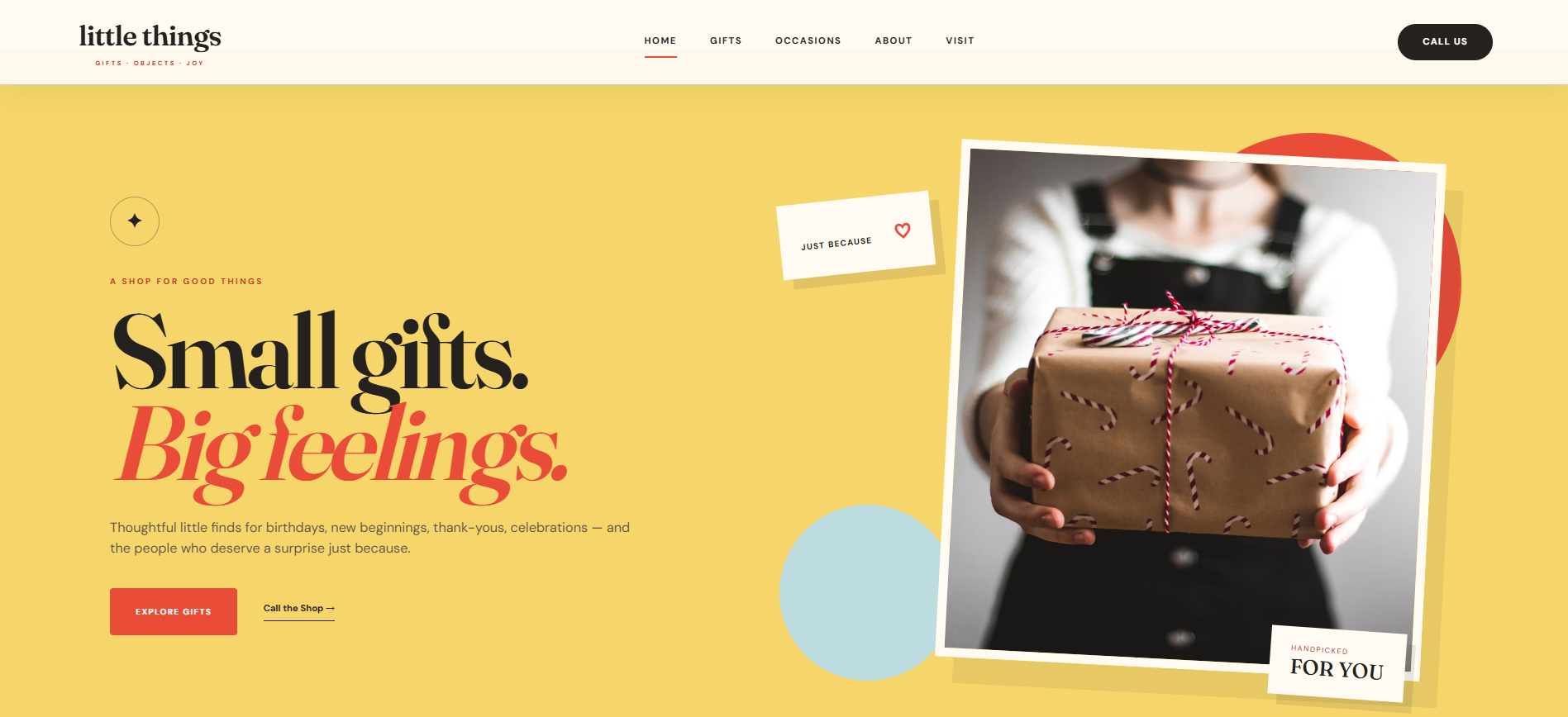 Gift Shop website preview
