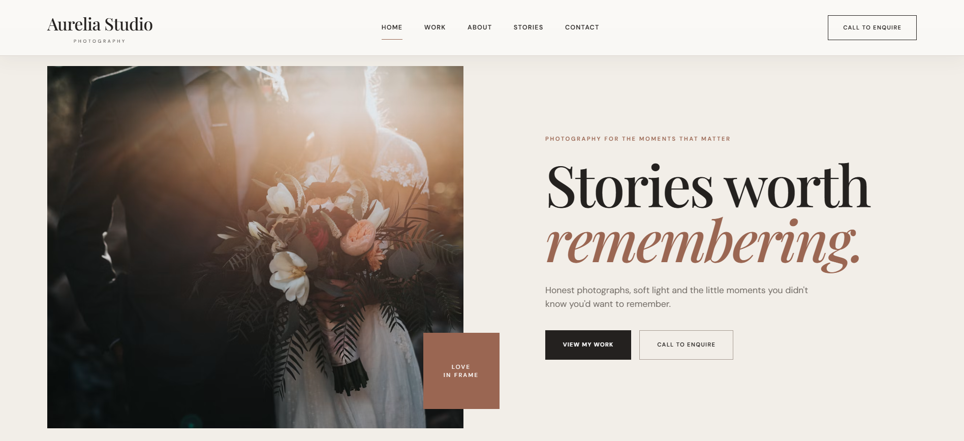 Photography Studio website preview